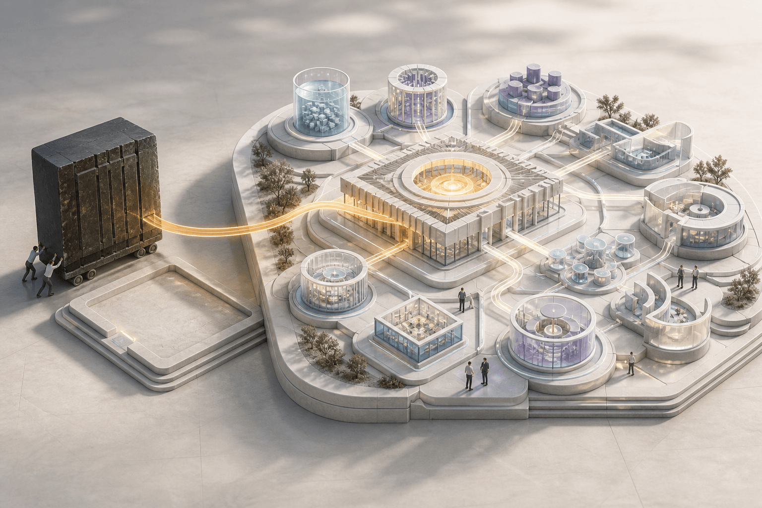 One aging system leaving its footprint as the same budget funds a larger connected enterprise capability foundation